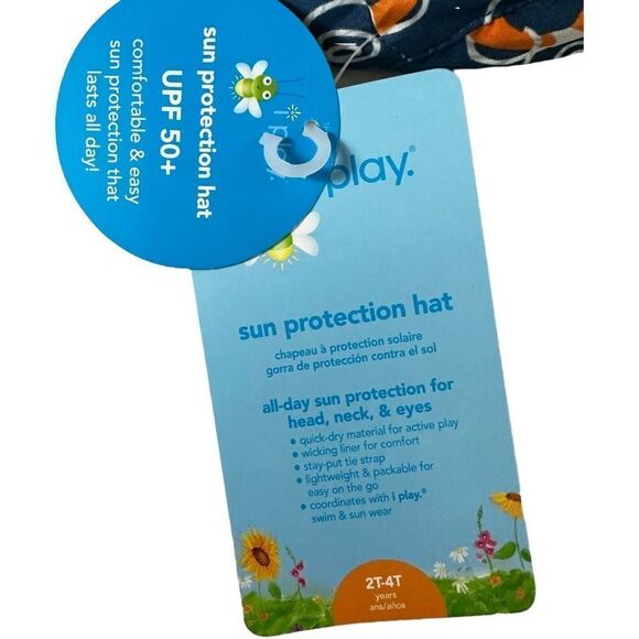 IPlay Sun Protection Hat 2T-4T Lifesaver Print - Picture 5 of 8